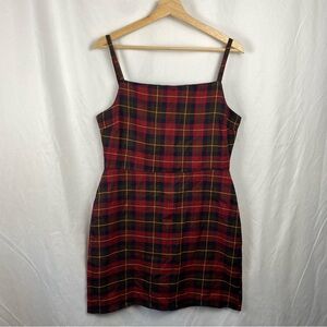 Nasty Gal Collection Women’s Plaid Mini Dress Size 8